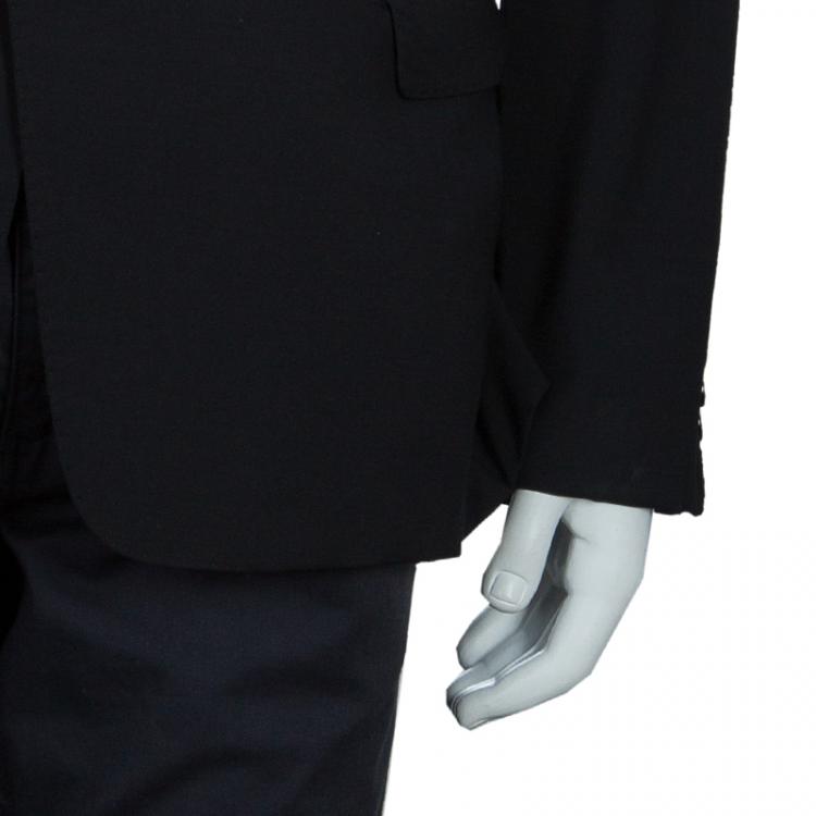 Pre Owned Armani Collezioni Men's Black Blazer XL