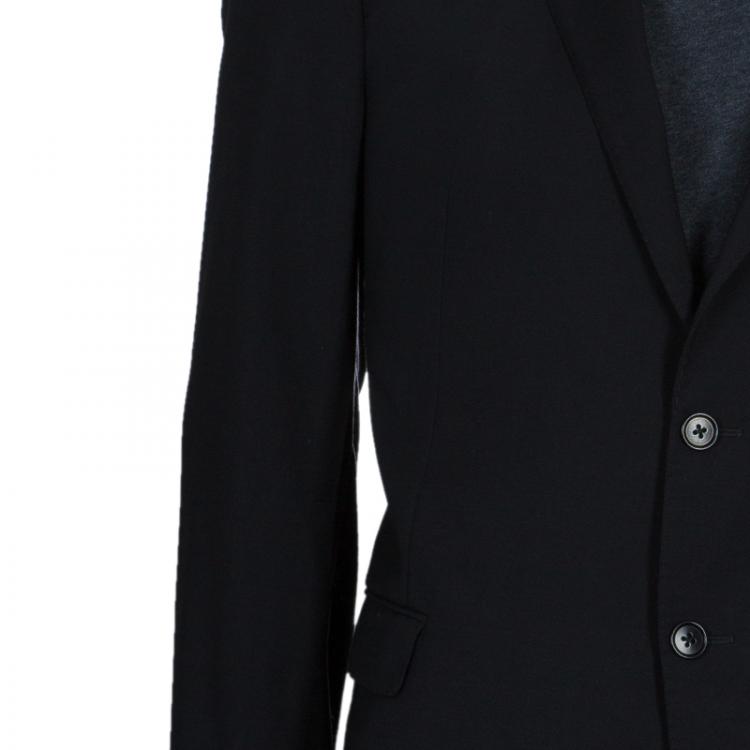 Pre Owned Armani Collezioni Men's Black Blazer XL