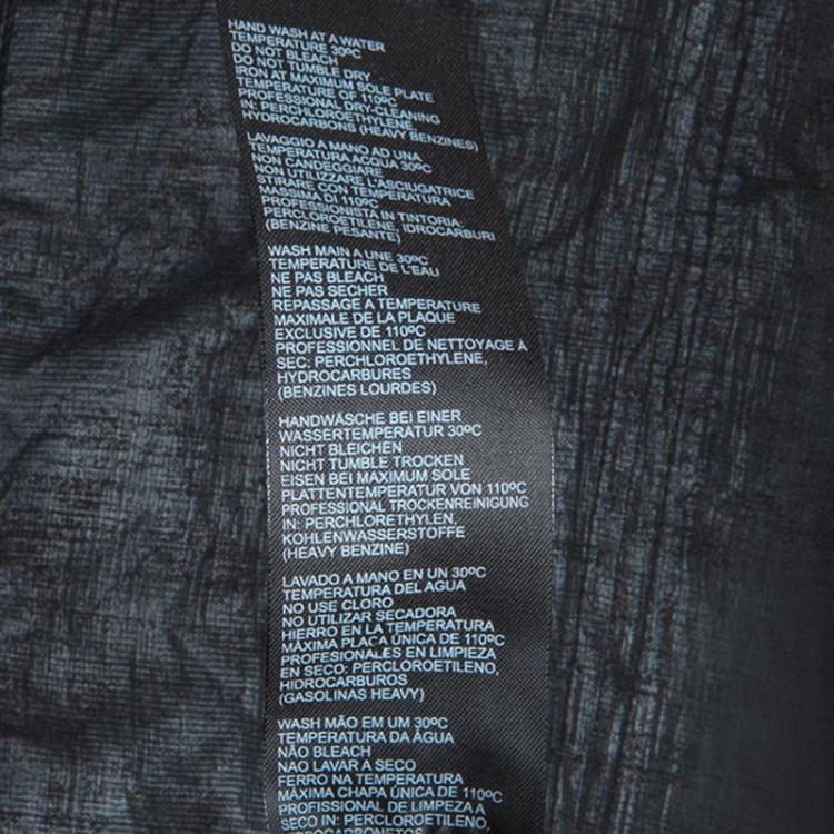 Pre Owned Armani Collezioni Grey Contrast Faux Suede Trim Bomber Jacket L