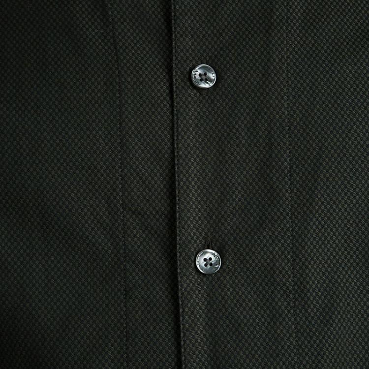 مملوكة مسبقًا Armani Collezioni Dark Green Checkered Long Sleeve Shirt L