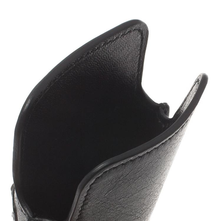 Pre Owned Balenciaga Black Leather iPhone 5/5S Case