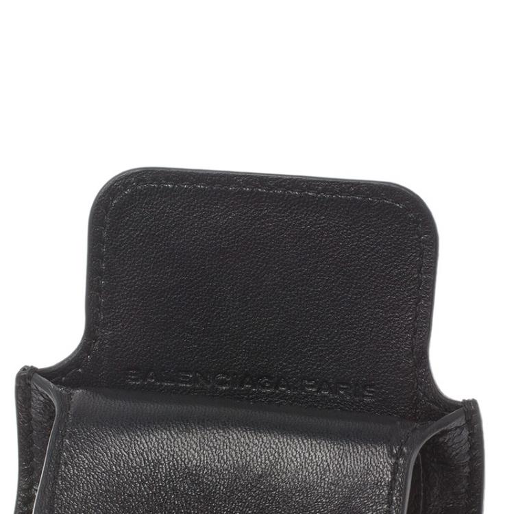 Pre Owned Balenciaga Black Leather iPhone 5/5S Case