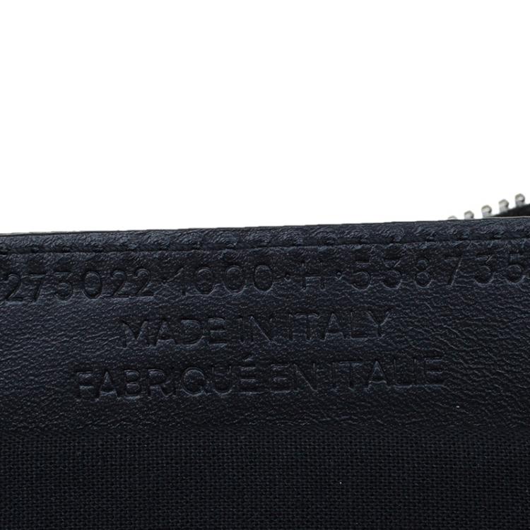 Pre Owned Balenciaga Black Leather Medium Clip L Clutch