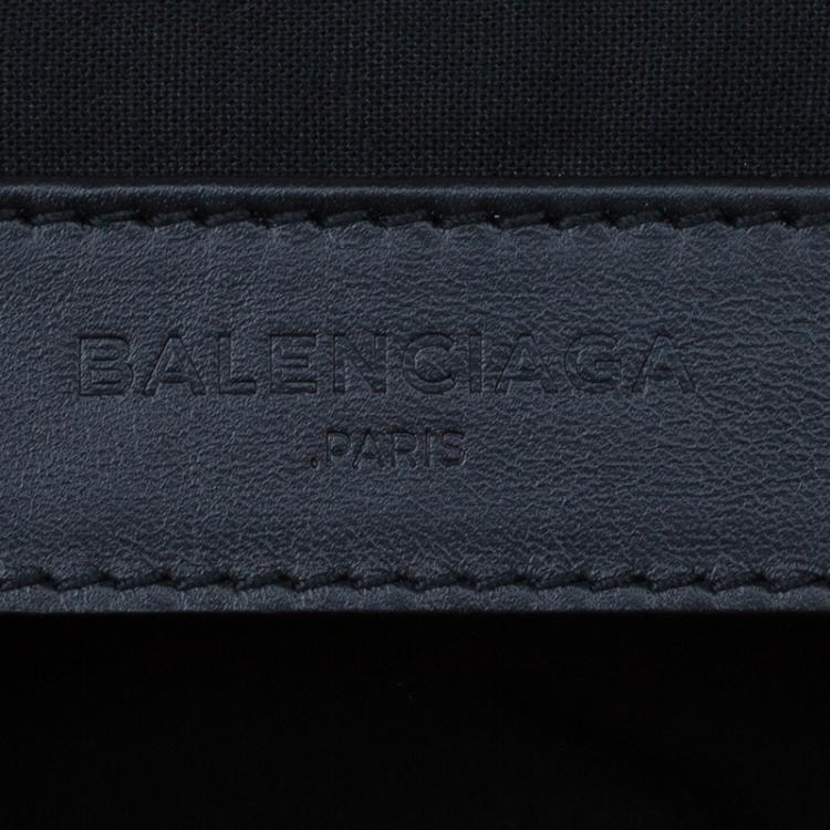 Pre Owned Balenciaga Black Leather Medium Clip L Clutch