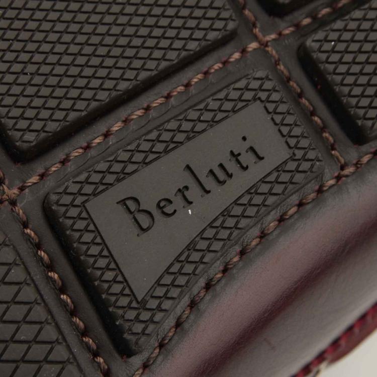 Pre Owned Berluti Two Tone Leather Tassel Loafers Size 41.5