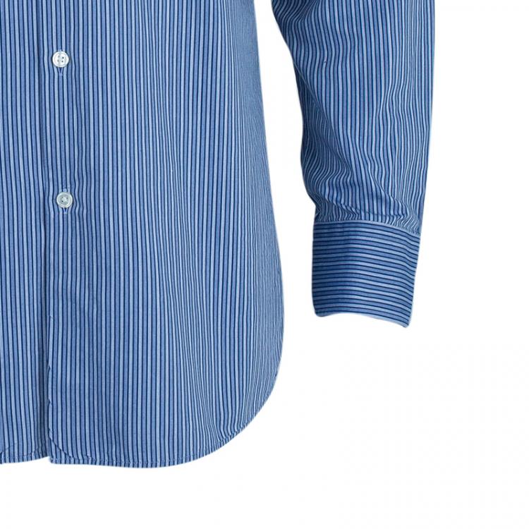 Pre Owned BOSS By Hugo Boss Pinstripe Formal Shirt L