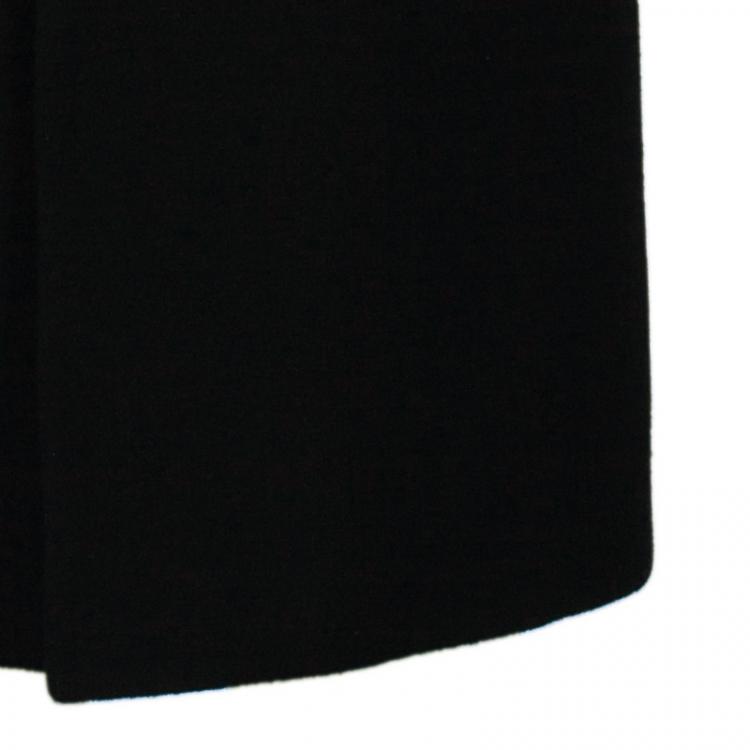 Pre Owned Boss By Hugo Boss Men's Black Daniels Cashmere Wool Long Coat L