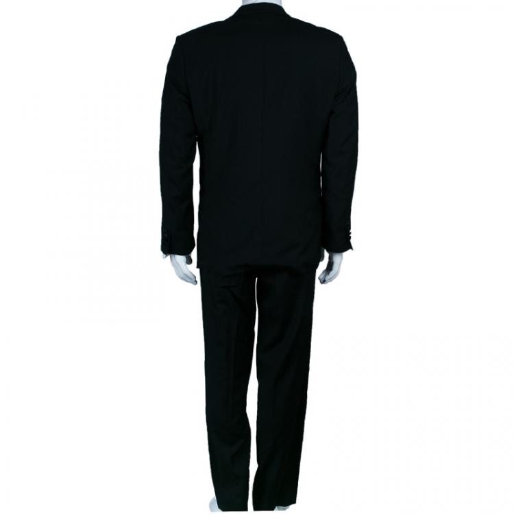 Pre Owned Boss By Hugo Boss Men's Black Tuxedo Suit M