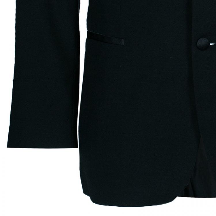 Pre Owned Boss By Hugo Boss Men's Black Tuxedo Suit M