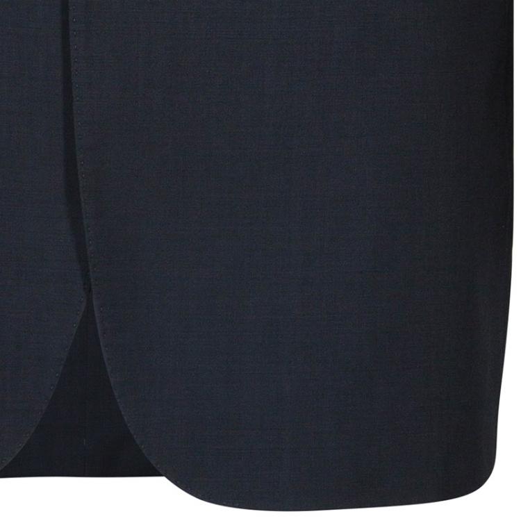 Pre Owned Boss by Hugo Boss Men's Grey Wool Suit L