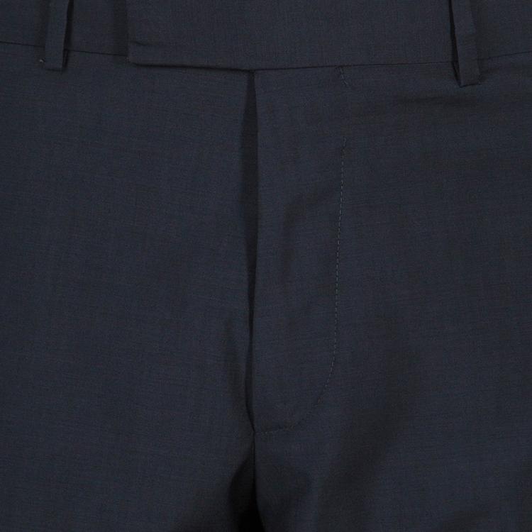 Pre Owned Boss by Hugo Boss Men's Grey Wool Suit L