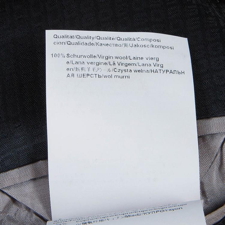 Pre Owned Boss by Hugo Boss Men's Grey Wool Suit L