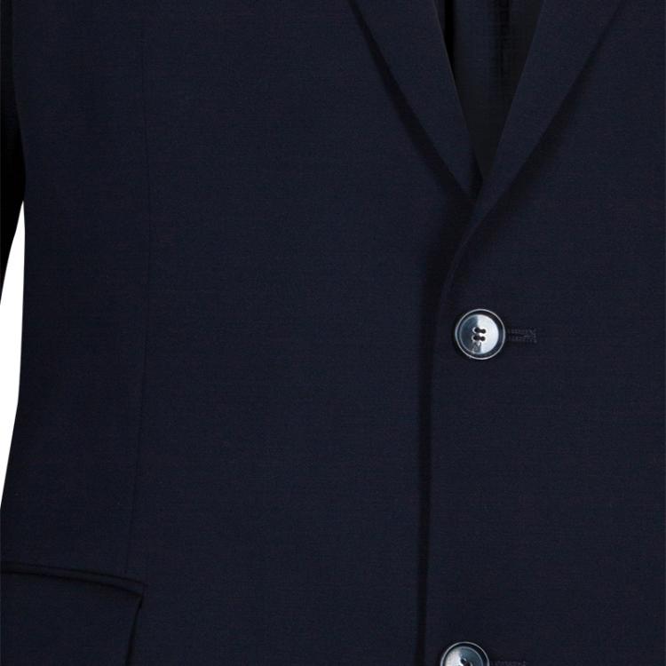 Pre Owned Boss by Hugo Boss Men's Navy Blue Suit L