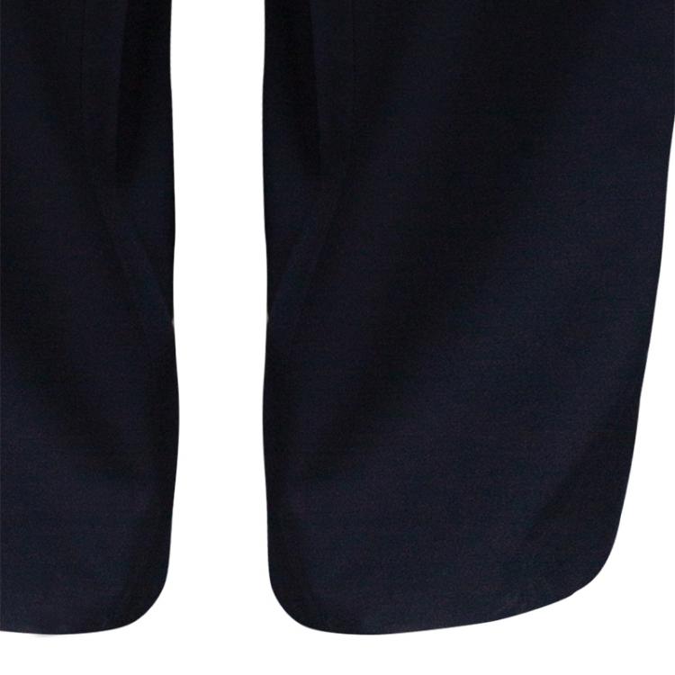 Pre Owned Boss by Hugo Boss Men's Navy Blue Suit L