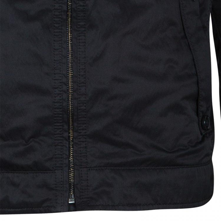 Pre Owned Boss by Hugo Boss Men's Black Nylon Jacket L