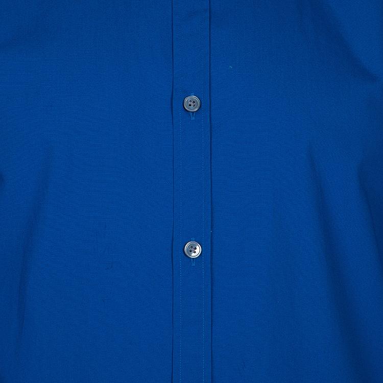 Pre Owned Boss by Hugo Boss Men's Blue Shirt L