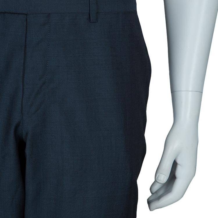 Pre Owned Boss By Hugo Boss Men's Grey Trousers M