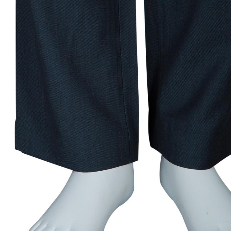 Pre Owned Boss By Hugo Boss Men's Grey Trousers M