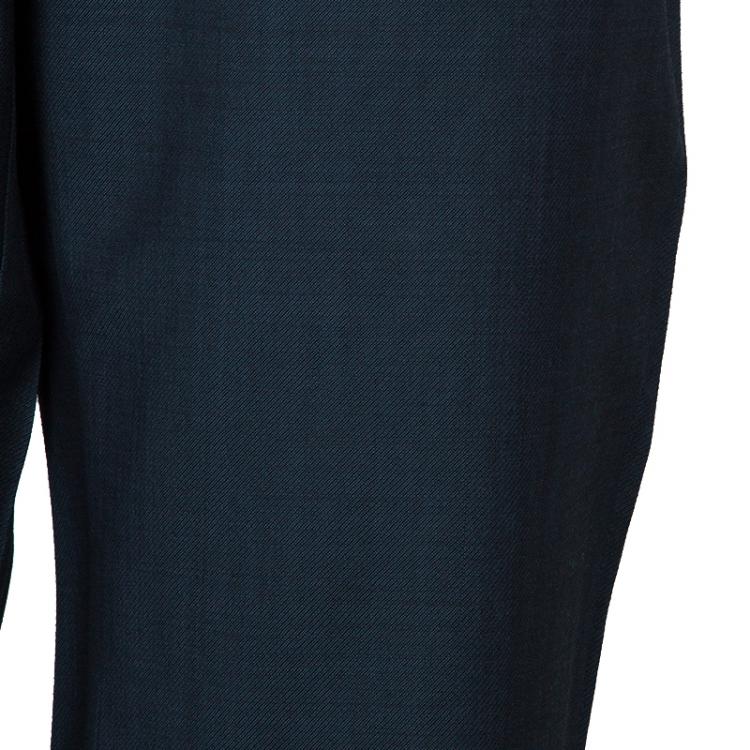 Pre Owned Boss By Hugo Boss Men's Grey Trousers M