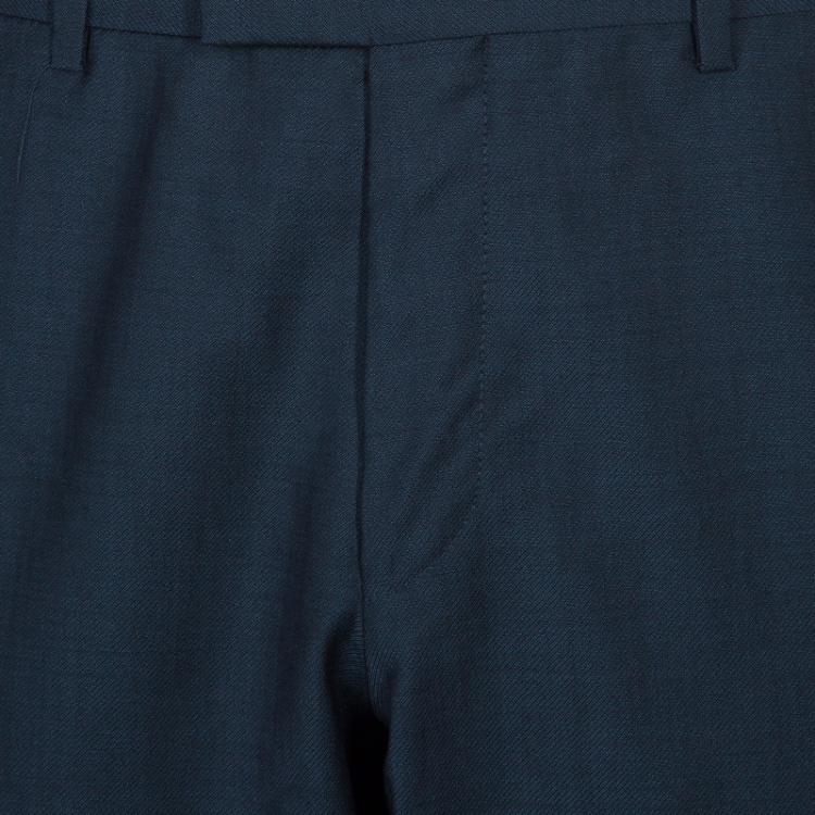 Pre Owned Boss By Hugo Boss Men's Grey Trousers M