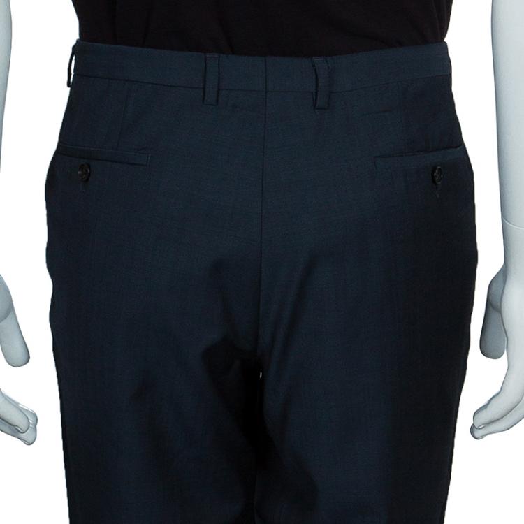 Pre Owned Boss By Hugo Boss Men's Grey Trousers M