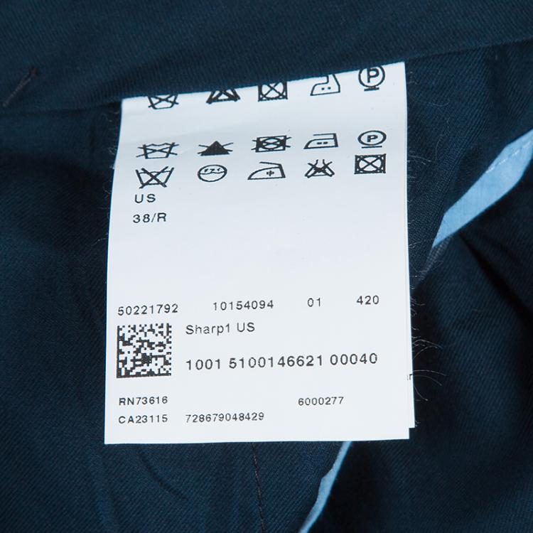 Pre Owned Boss By Hugo Boss Men's Grey Trousers M