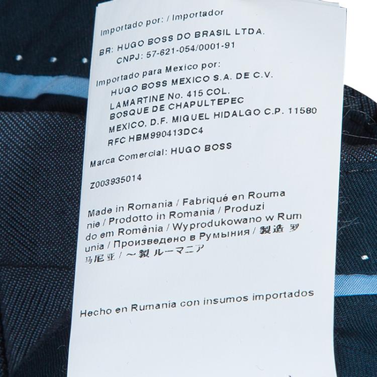 Pre Owned Boss By Hugo Boss Men's Grey Trousers M