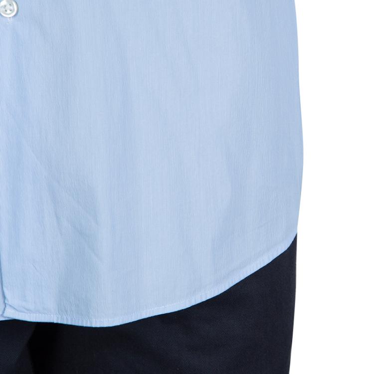 Pre Owned Boss by Hugo Boss Light Blue Long Sleeve Buttondown Shirt XL