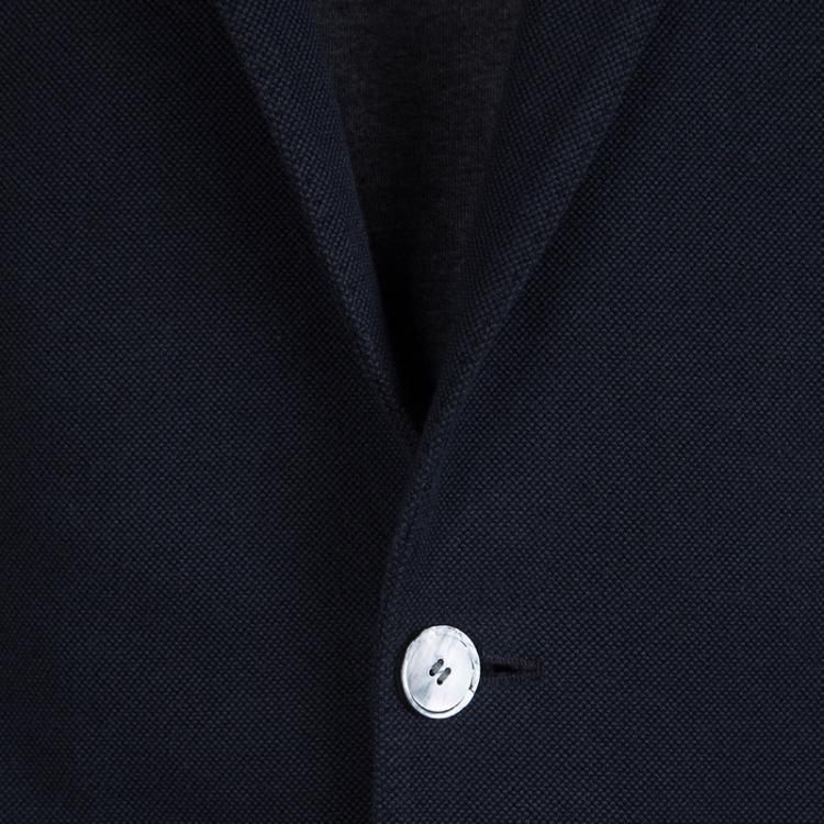 Pre Owned Boss By Hugo Boss Navy Blue Textured Hanson Blazer L