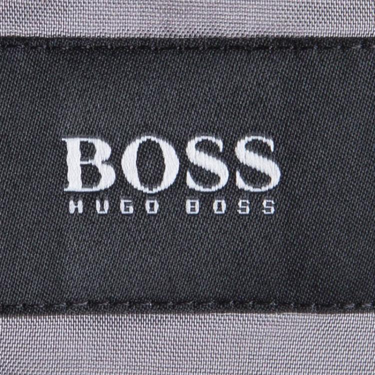 Pre Owned Boss By Hugo Boss Navy Blue Textured Hanson Blazer L