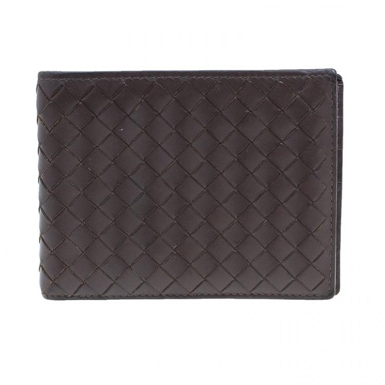 Pre Owned Bottega Veneta Brown Intrecciato Wallet