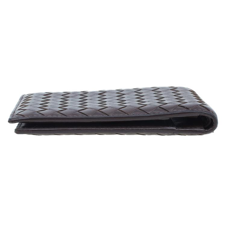 Pre Owned Bottega Veneta Brown Intrecciato Wallet