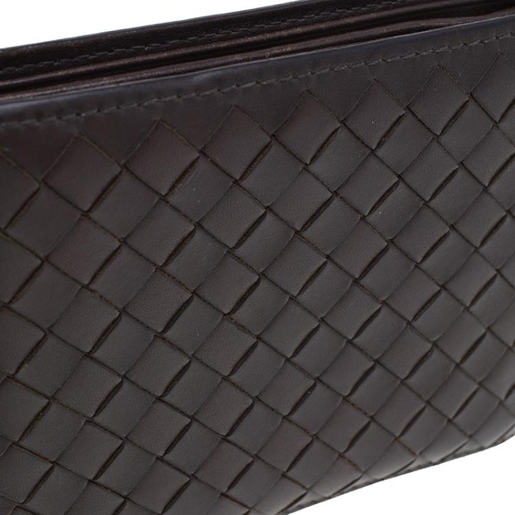 Pre Owned Bottega Veneta Brown Intrecciato Wallet