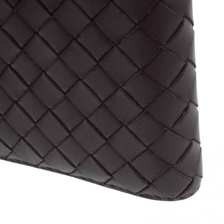 Pre Owned Bottega Veneta Brown Intrecciato Wallet