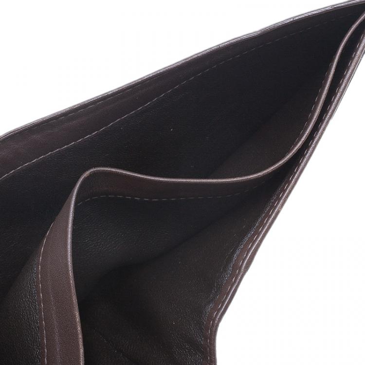 Pre Owned Bottega Veneta Brown Intrecciato Wallet