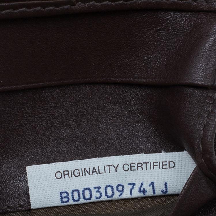 Pre Owned Bottega Veneta Brown Intrecciato Wallet