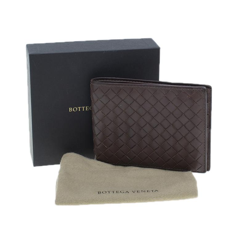 Pre Owned Bottega Veneta Brown Intrecciato Wallet