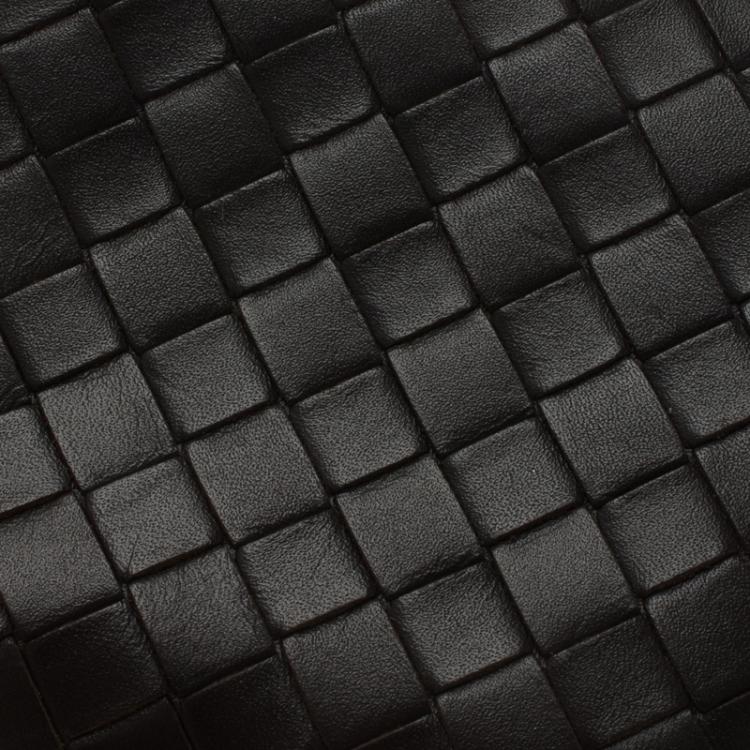 Pre Owned Bottega Veneta Brown Intrecciato Leather Bi-Fold Wallet