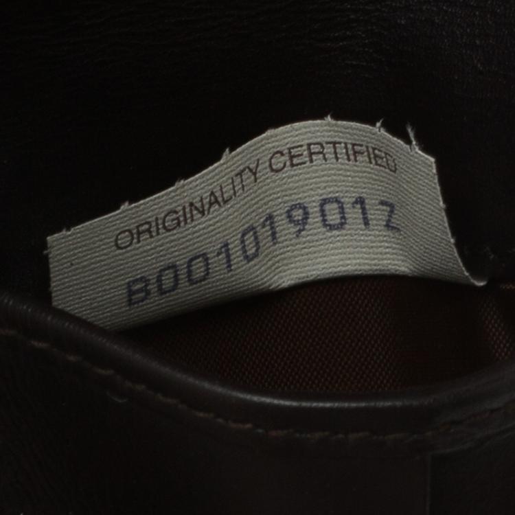 Pre Owned Bottega Veneta Brown Intrecciato Leather Bi-Fold Wallet