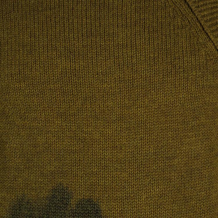 Pre Owned Bottega Veneta Men's Brown Green Knit Sweater M