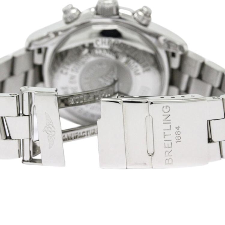 Pre Owned Breitling Silver Stainless Steel Superocean Men's Wristwatch 42MM