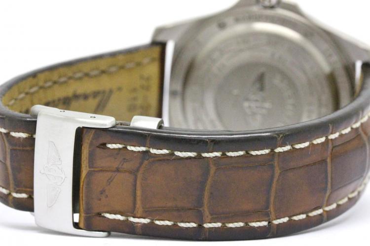 Pre Owned Breitling White Titanium Aerospace Men's Wristwatch 40MM