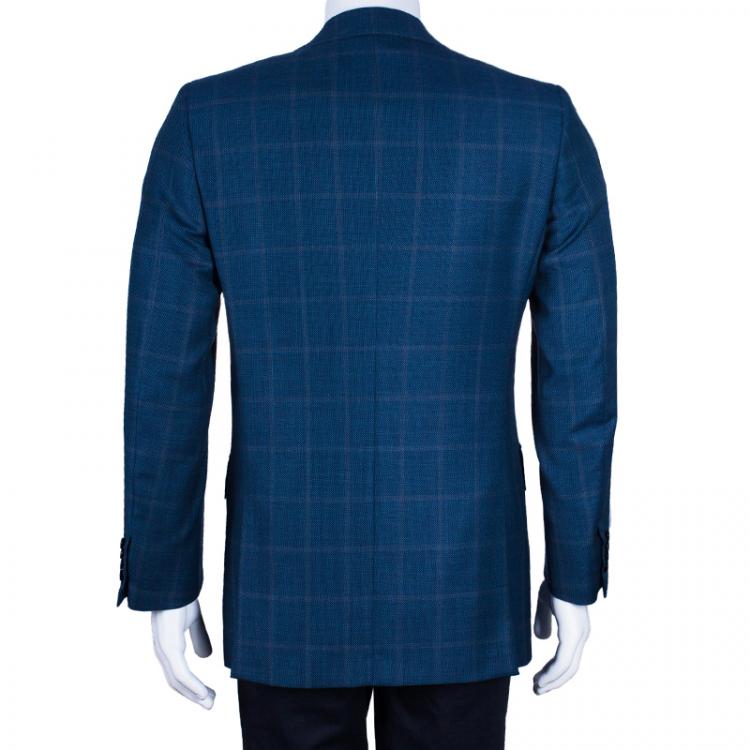 Pre Owned Brioni Men's Blue Wool Blazer M