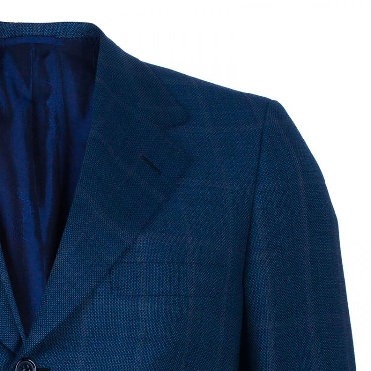 Pre Owned Brioni Men's Blue Wool Blazer M