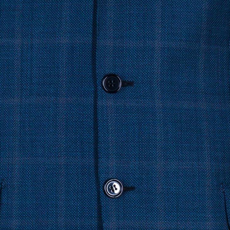 Pre Owned Brioni Men's Blue Wool Blazer M