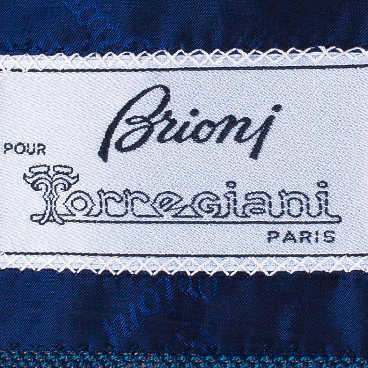 Pre Owned Brioni Men's Blue Wool Blazer M