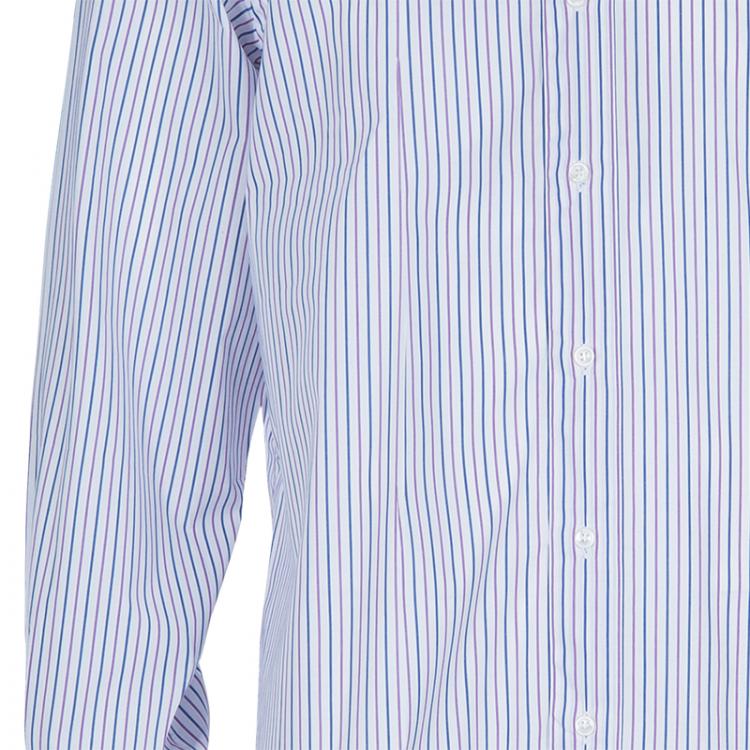 Pre Owned Brioni Multicolor Striped Shirt L