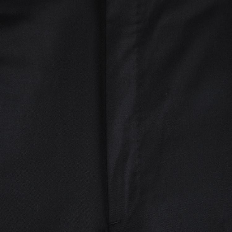 Pre Owned Brioni Black Roman Style Wool Trousers 4XL
