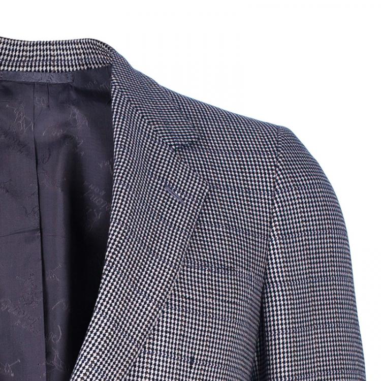 Pre Owned Brioni Men's Multicolor Houndstooth Blazer M