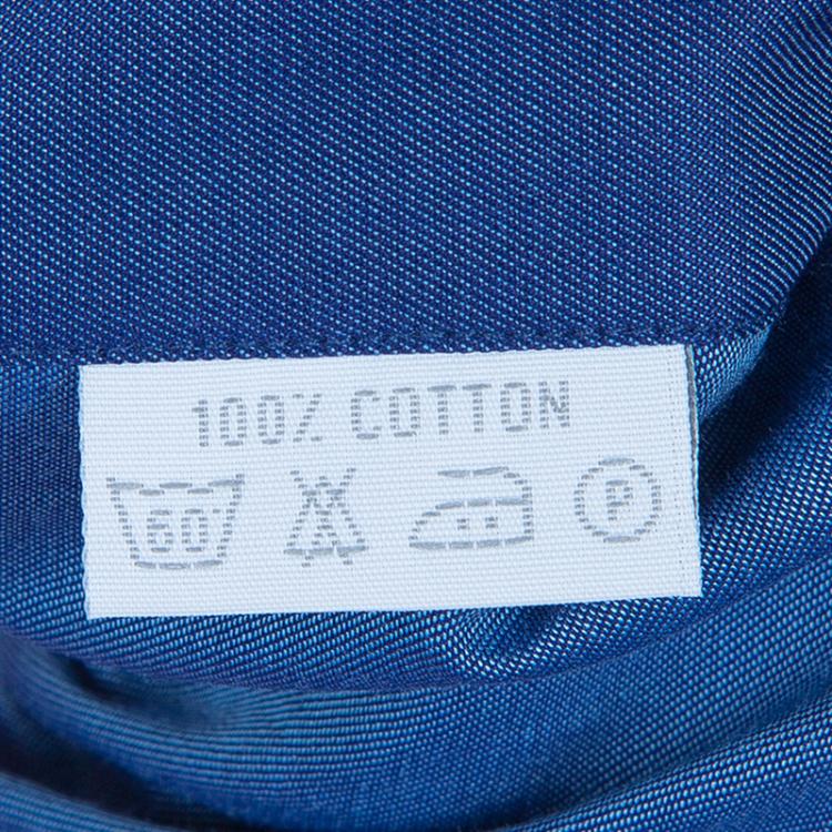 Pre Owned Brioni Men's Dark Blue Button Down Shirt XL